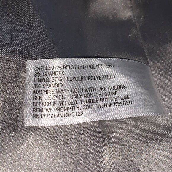 Wild Fable Junior Teens Silver Satin Mini Skirt With Front Slit Size Medium - Picture 7 of 7